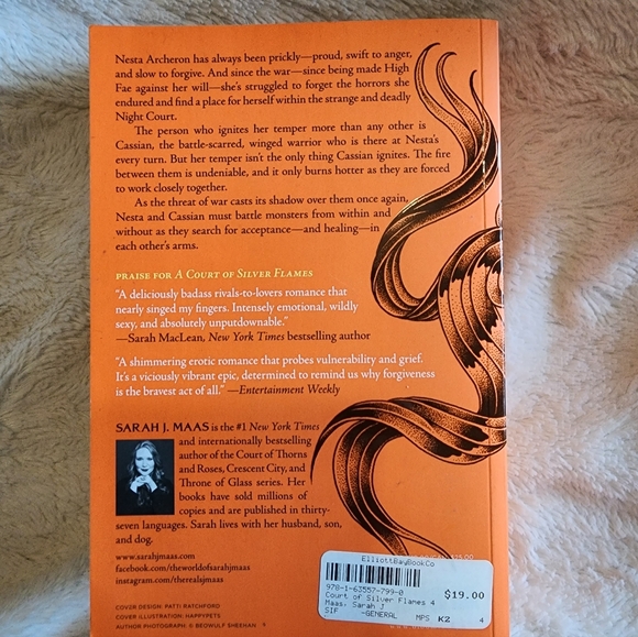 A Court of Silver Flames Paperback by Sarah J Maas - Picture 3 of 3